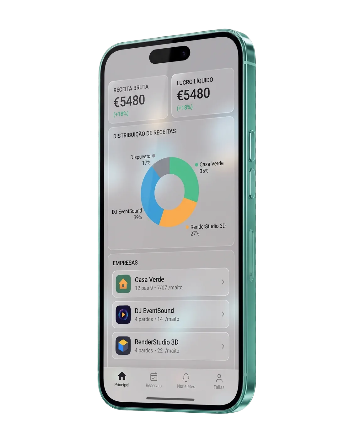 Todos os teus negócios numa só App. · Hey.ai
